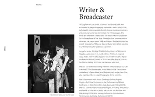 Lucy O'Brien homepage website preview