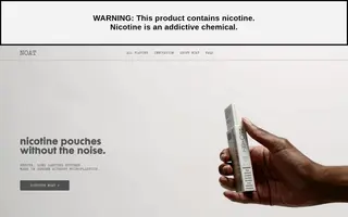NOAT homepage website preview