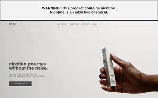 NOAT homepage website preview