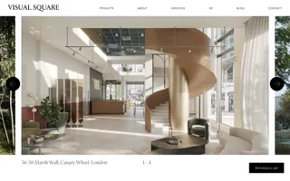 Visual Square homepage website preview