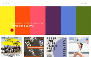 HBKsaar homepage website preview
