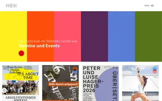 HBKsaar homepage website preview