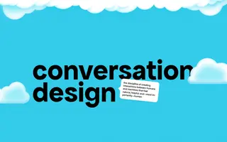Conversation Design homepage website preview