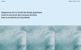 Happysoup homepage website preview