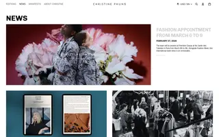 Christine Phung homepage website preview