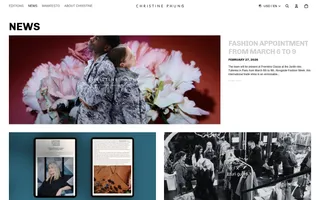Christine Phung homepage website preview