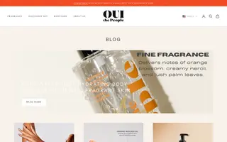 Oui the People homepage website preview