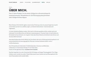 Philipp Oehrlein homepage website preview