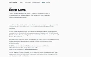 Philipp Oehrlein homepage website preview