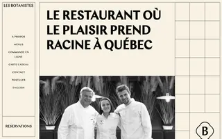 Les Botanistes homepage website preview