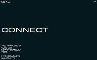 Cicada homepage website preview