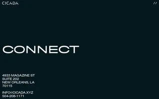 Cicada homepage website preview