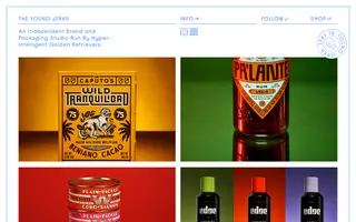 The Young Jerks homepage website preview
