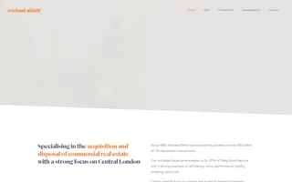 Michael Elliott homepage website preview