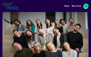 Doordacht homepage website preview