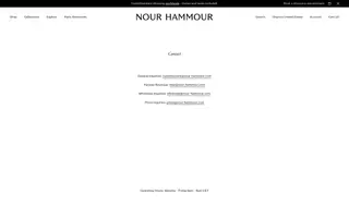 Nour Hammour homepage website preview