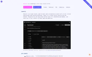 Radicle homepage website preview