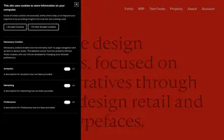 Hot Type homepage website preview