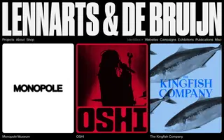 Studio Lennarts & de Bruijn homepage website preview