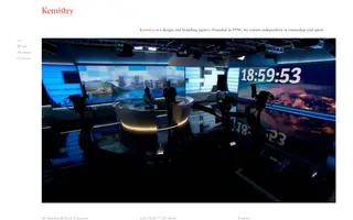 Kemistry homepage website preview