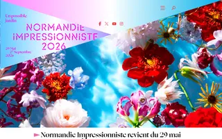 Normandie Impressioniste homepage website preview
