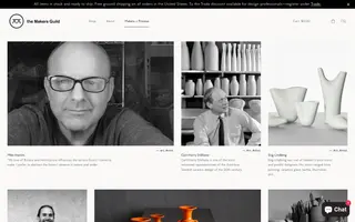 The Makers Guild homepage website preview