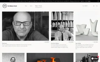 The Makers Guild homepage website preview