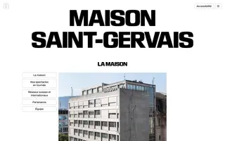 Maison Saint-Gervais homepage website preview