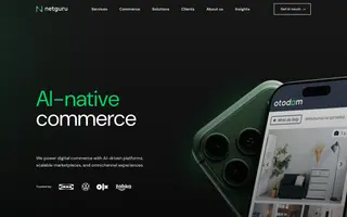 Netguru homepage website preview
