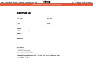 Cinelli homepage website preview