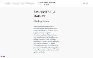 Charlotte Beaude homepage website preview