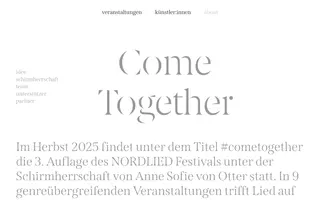 Nordlied homepage website preview