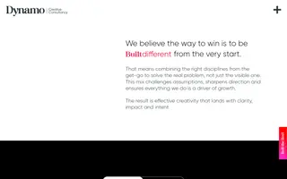 Dynamo homepage website preview