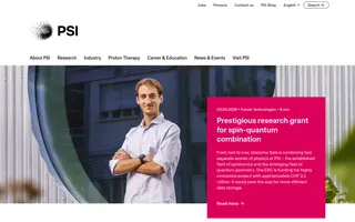 PSI homepage website preview
