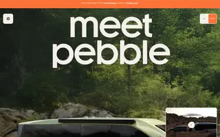 Pebble homepage website preview