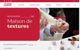 Louis François homepage website preview