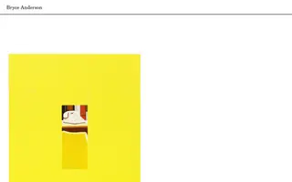 Bryce Anderson homepage website preview