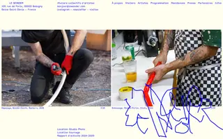 Le Wonder homepage website preview