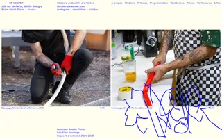 Le Wonder homepage website preview
