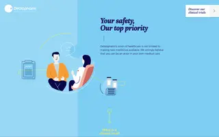 Debiopharm homepage website preview
