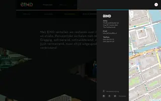BIND homepage website preview