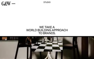 Glasfurd & Walker homepage website preview