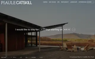 Piaule Catskill homepage website preview