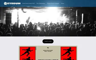 Eyegum homepage website preview