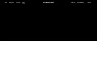 The Other Glasses homepage website preview