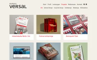 Bureau Versal homepage website preview