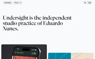 Undersight homepage website preview