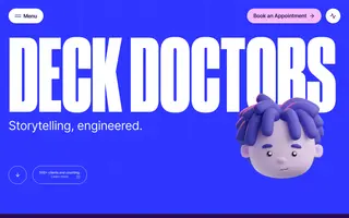 Deck Doctors homepage website preview