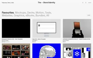 The Brand Identity homepage website preview