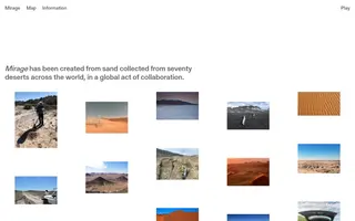 Mirage homepage website preview